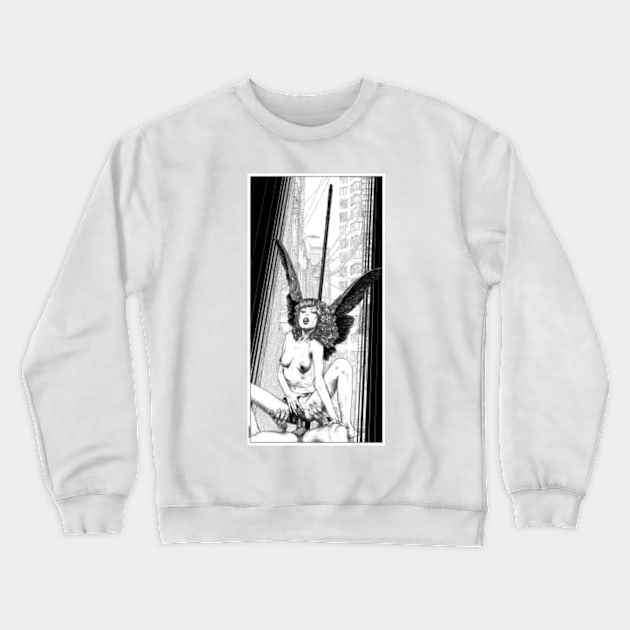 asc 1063_La mort venait d'en haut (Eternal Noir) Crewneck Sweatshirt by apolloniasaintclair